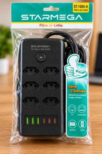 Filtro de Linha Starmega ST-1004-A - 2500W