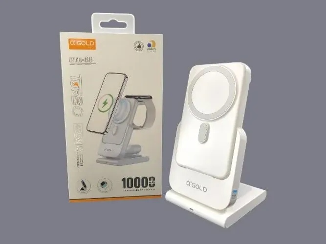 Power Bank 3 em 1 Magnético 10000mAh A'Gold Turbo 22.5W
