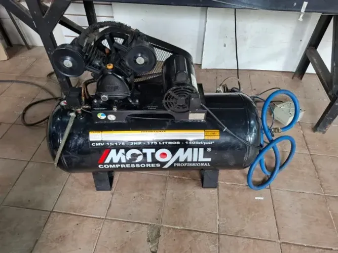 COMPRESSOR MOTOMIL 15 PES 175 LITROS MONOFASICO 140 LIBRAS