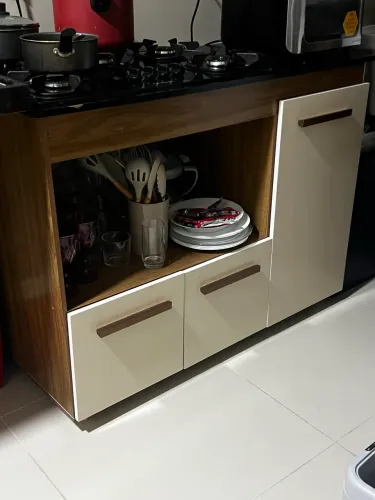 Armário fogão 5 bocas  cooktop 