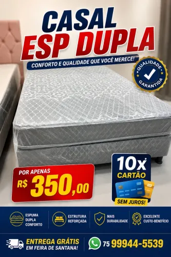 Cama box pronta entrega, até 10x cartao 