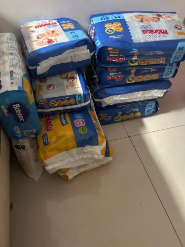 Kit de fraldas M turma da Mônica