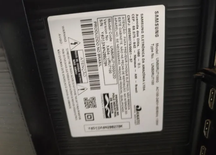 TV Samsung "50 - Tela Trincada