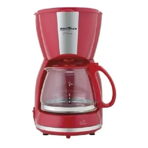 Cafeteira Elétrica Cp15 Inox Vermelha Britânia