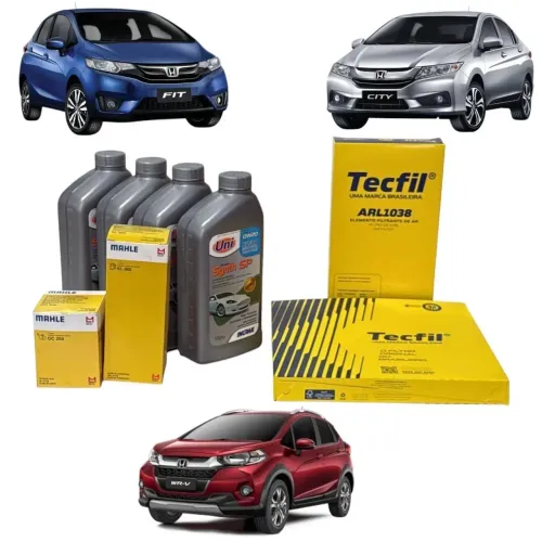 Kit de óleo e filtros Honda Fit city e Wrv 