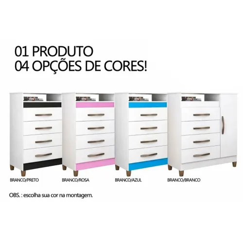Cômoda com variedades de cores RECEBA EM 24H