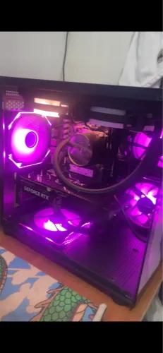 Gabinete aquário hayon com 4 fans RBG 