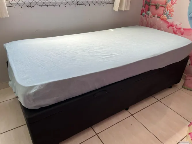 Cama box baú de solteiro