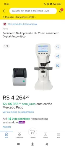 Focímetro de impressão UV com lesometro digital automático 