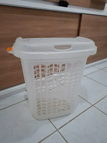 Cesto de Roupa com Tampa - Grande e Prático para Lavanderia