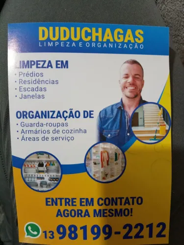 Faço serviço doméstico limpeza em residência em prédios e organização em guarda roupas