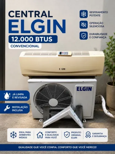 Central de ar Elgin 12.000 btus convencional