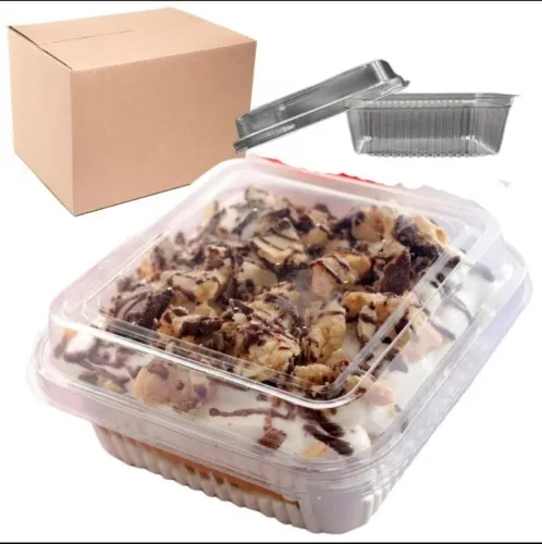 200 Unidades Embalagem quadrada pra doces, brigadeiros, bolo no pote 200ml.