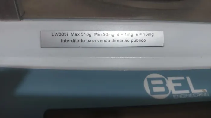 Balança Etronica Analítica BEL alta precisão.