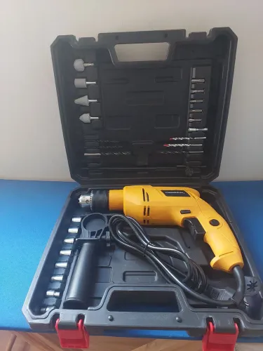 Furadeira Prowapal 480w com maleta de acessórios