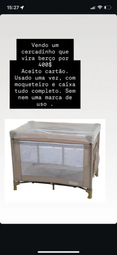 Berço cercadinho 
