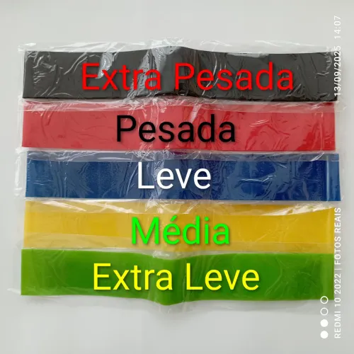 5 Faixas elásticas circulares de látex 5 níveis aneis elástico/5 anéis de resistência