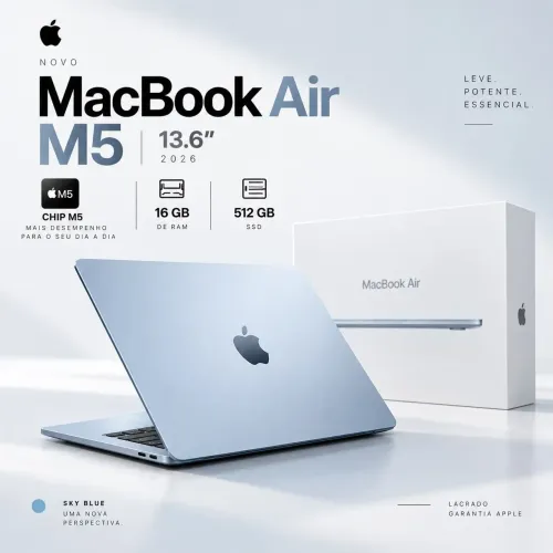 MacBook Air M5 (2026) 512 SSD 16GB ram lacrado