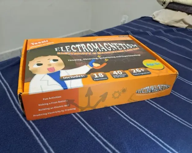 Kit Científico Teenii Eletromagnetismo - NOVO NA CAIXA 18 Experimentos + Manual. Item Raro