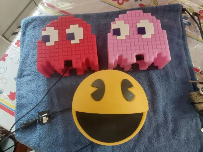 Kit 3 luminarias pac man