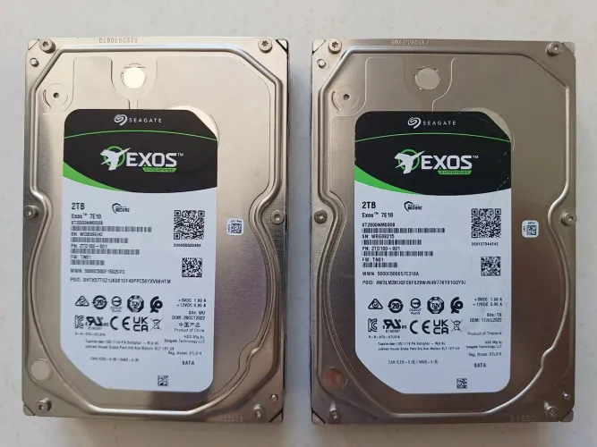 2 Hd seagate 2tb Exos cftv dvr nvr CPU