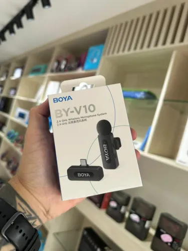 Microfone Boya-V10 Tipo C - Parcelamento sem Juros, Loja Fisica