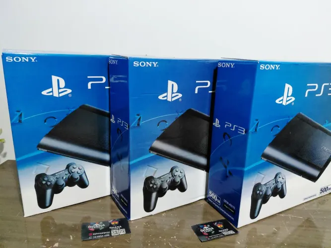 PS3 SUPER SLIM C/5 MIL JOGOS COMPLETO NA CAIXA COM GARANTIA