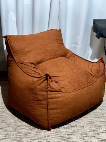Poltrona Puff Cor Terracota para Sala Quarto Cantinho da Leitura [NOVO]