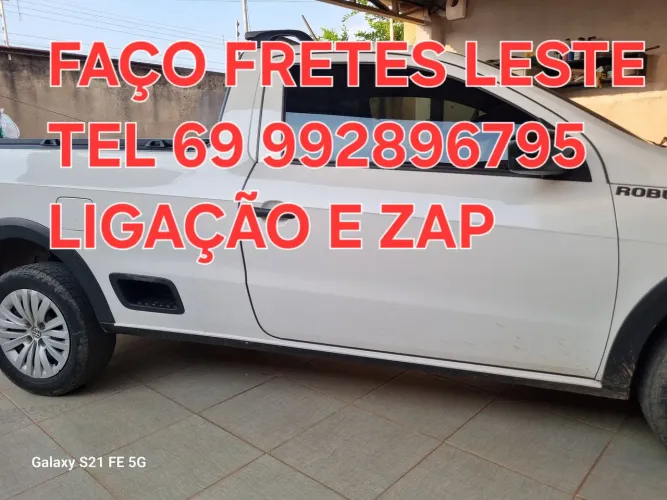 Faço pequenos fretes valores a combinar tel * ligação e zap
