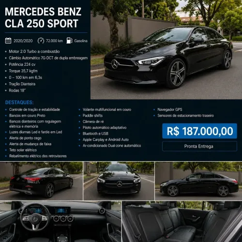 Mercedes-Benz CLA-250 2.0 16V TB AUT 2020