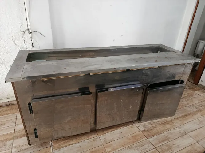 Balcão freezer usado med 2,03x72