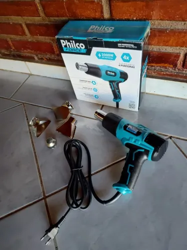Soprador Térmico Force Pistola de Ar Quente Azul - Philco