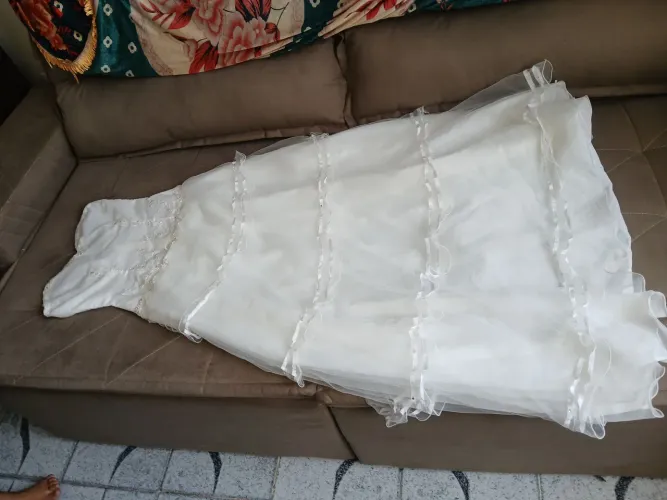 Vestido branco para noiva e debutante tam p