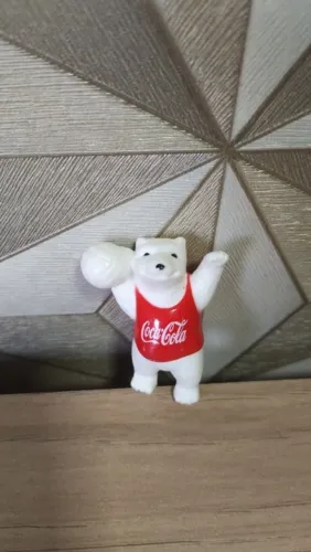 Antiga miniatura - Urso Coca-Cola basquete - Anos 90