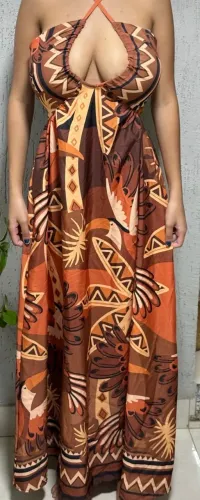 Vestido marrom (nunca usado)