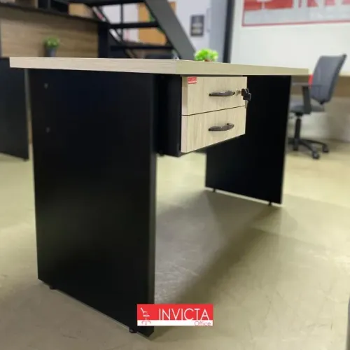 MESA RETA 10CM COM 2 GAVETAS PARA ESCRITÓRIO/HOME OFFICE/ESTUDOS