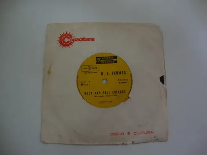 Compacto Vinil B. J. Thomas - Records Scepter 1972.