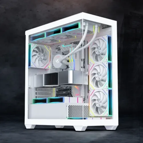 Gabinete Gamer Aquário Atx Torre Branca - Cg-w6dy Kmex *ENTREGA GRÁTIS*