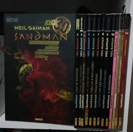 Coleção HQ Sandman Edição de 30 Anos Completo 14 Volumes - Neil Gaiman - Panini