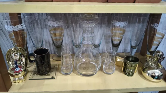 Jogo de taças & Jarra de vinho