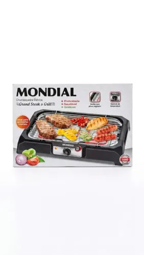 Churrasqueira Elétrica Mondial Grand Steak & Grill (Pouco Uso) dv00255