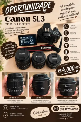 Câmera profissional