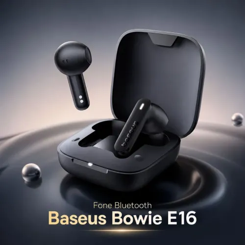 Fone Bluetooth Baseus Bowie E16 + Brinde 