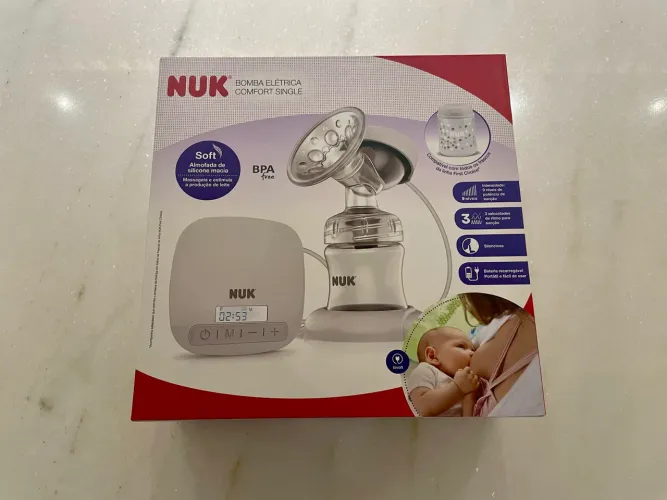 Extrator de Leite Elétrico Nuk Comfort Single - Impecável!
