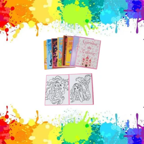 Mini livrinho para colorir