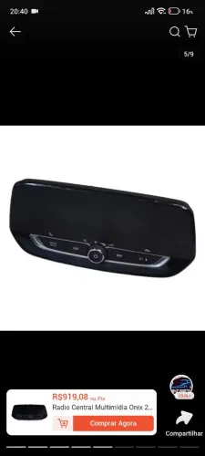 Rádio original Onix 2020 a 2024