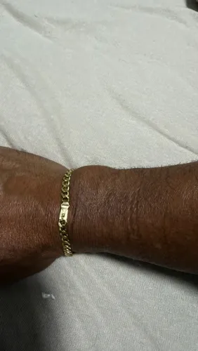 Pulseira de ouro maciça