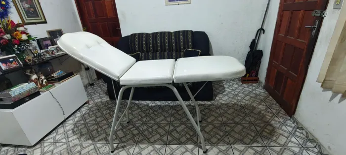Maca 3 Posições Reclinável Estética Branco