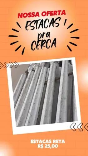 Estacas pra cerca 