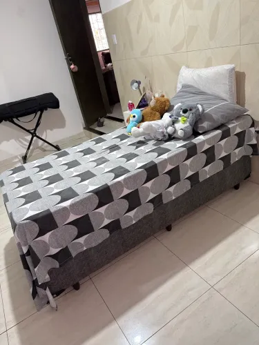 Cama solteiro box de baú